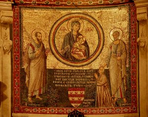Mosaic in the Apse with the Virgin and Child, St Peter and St Paul by Unknown